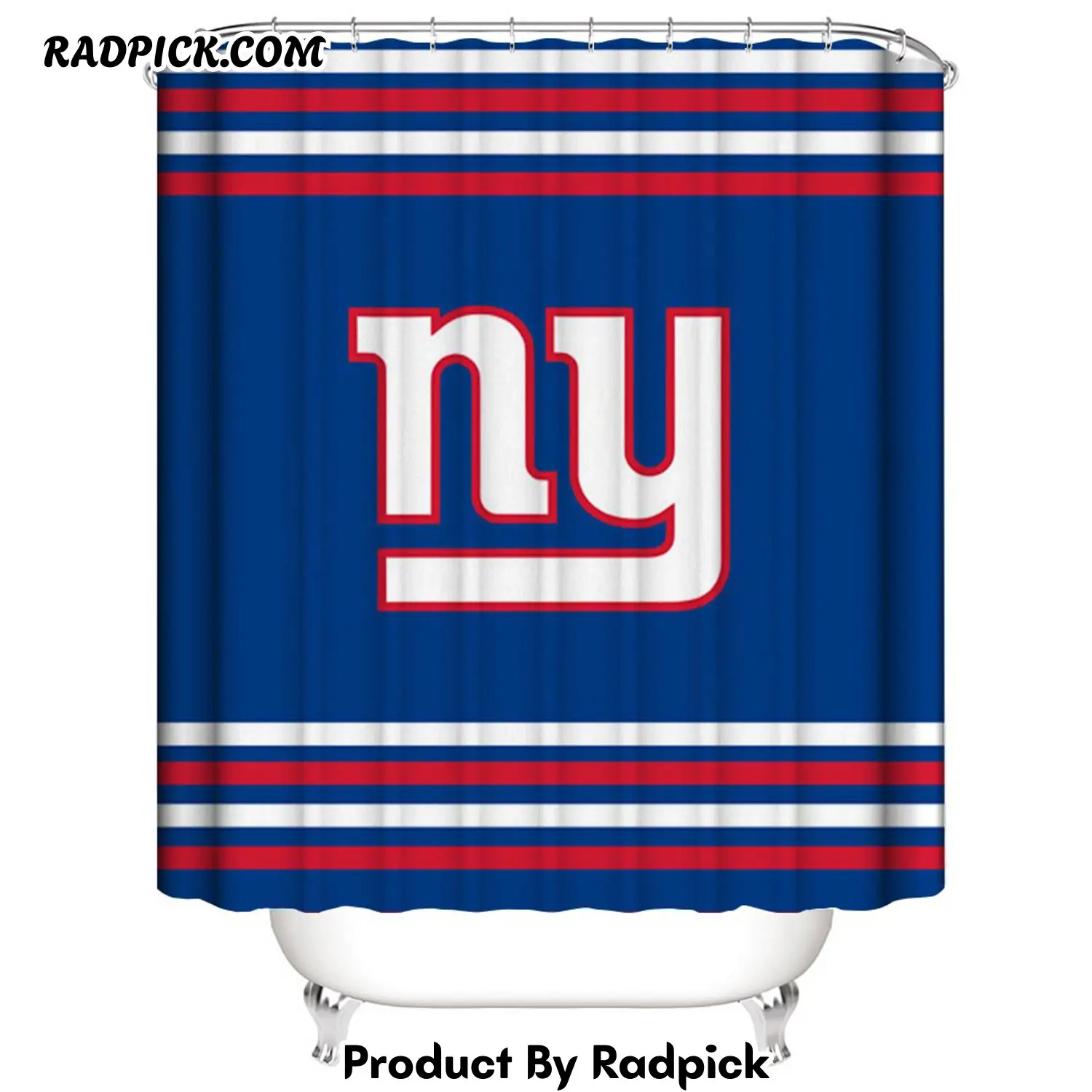 Football team flag new york giants shower curtain rp387912